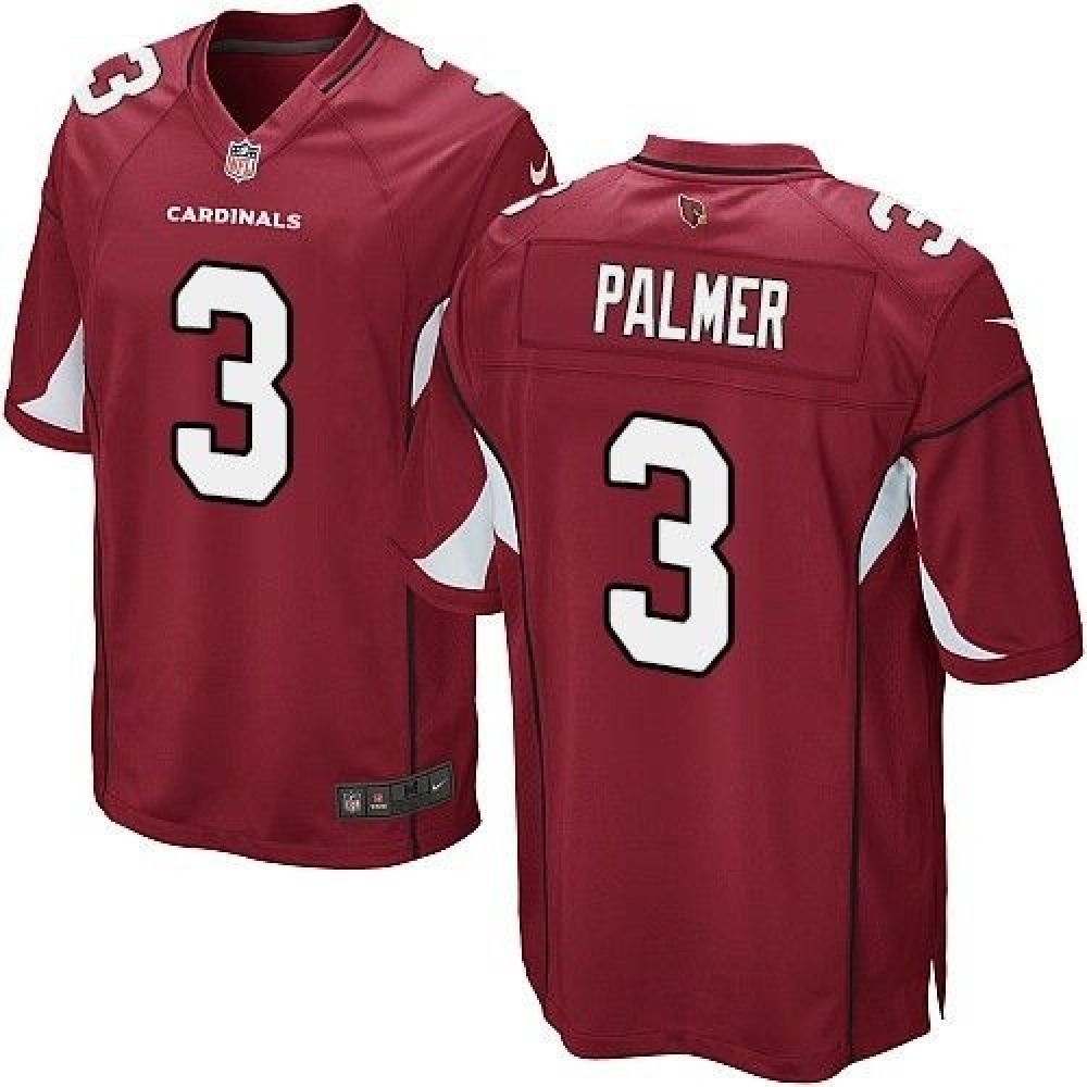 Cardinals #3 Carson Palmer Red Team Color Youth Stitched NFL Elite Jersey