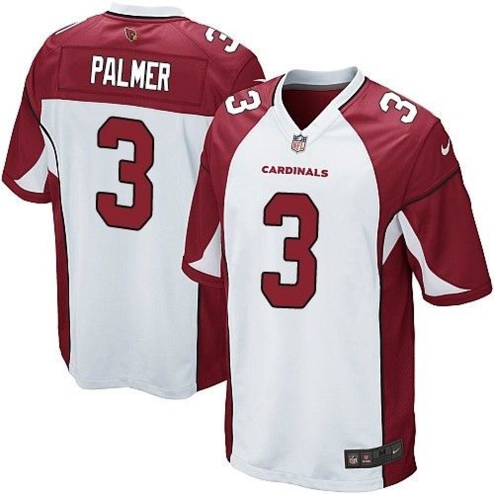Cardinals #3 Carson Palmer White Youth Stitched NFL Elite Jersey
