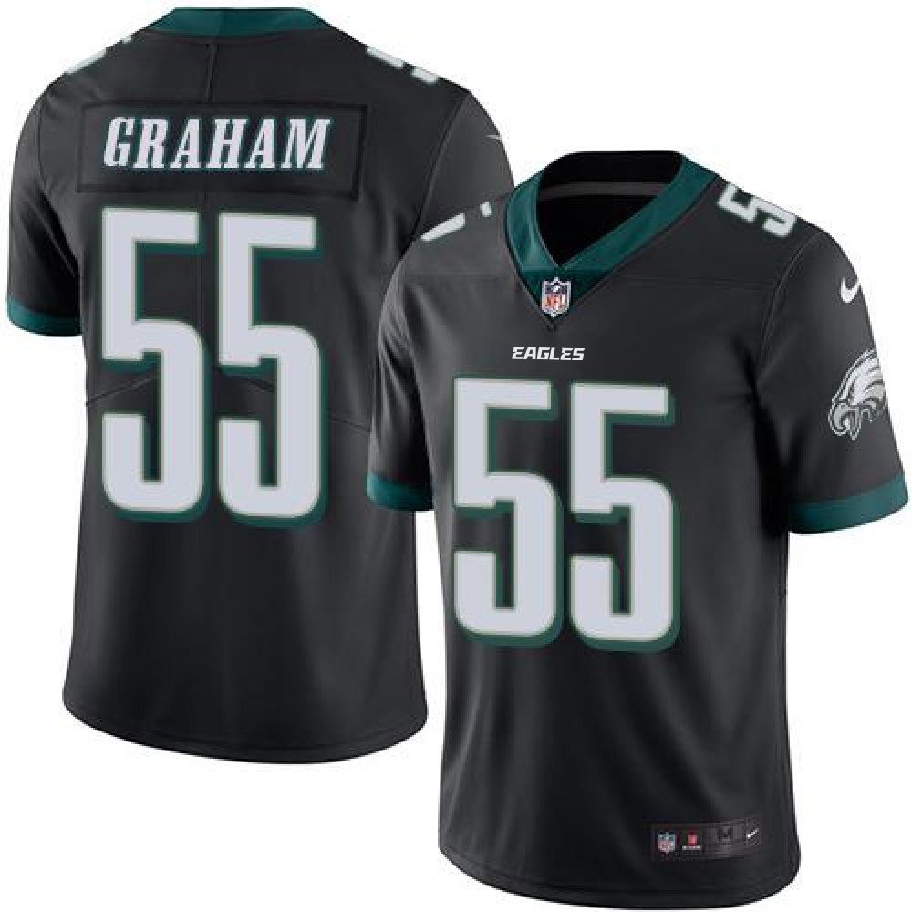 Eagles #55 Brandon Graham Black Men's Stitched NFL Limited Rush Jersey