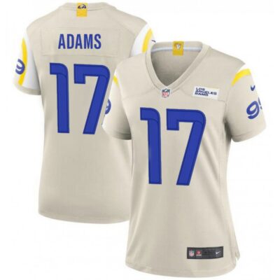 Women's Los Angeles Rams #17 Davante Adams Bone 2024 Game Stitched Football Jersey