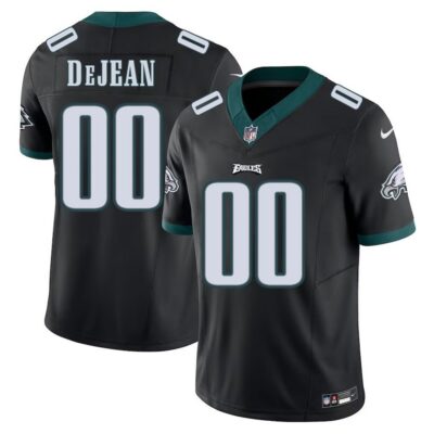 Men's Philadelphia Eagles Cooper DeJean Black 2024 NFL Draft Alternate Player F.U.S.E. Vapor Untouchable Limited Stitched Football Jersey