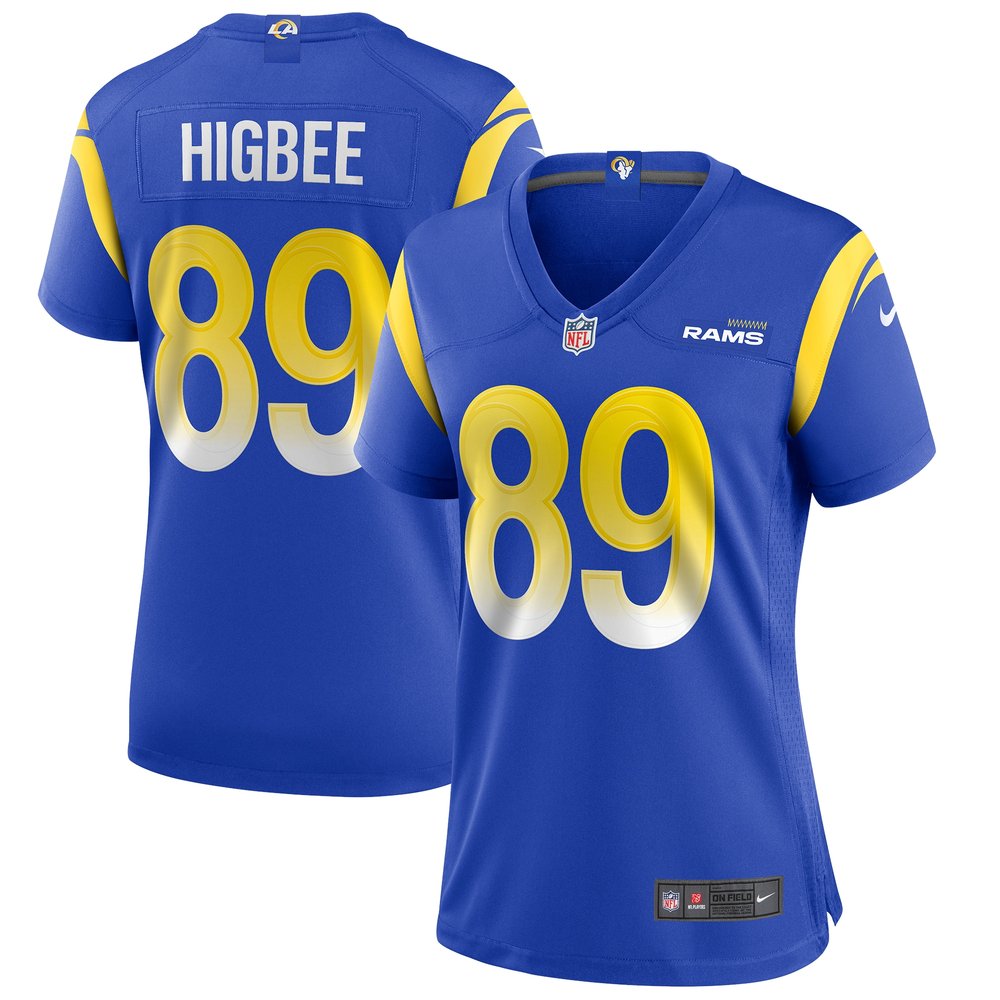 Women's Los Angeles Rams Tyler Higbee Royal Game Player Jersey