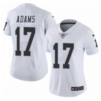 Women's Las Vegas Raiders #17 Davante Adams White Vapor Untouchable Limited Stitched Jersey(Run Small)