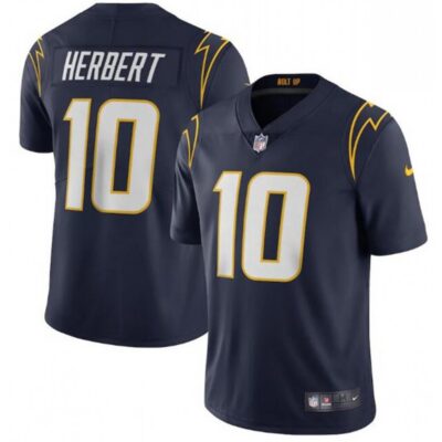 Youth Los Angeles Chargers #10 Justin Herbert Navy Vapor Untouchable Limited Stitched Jersey