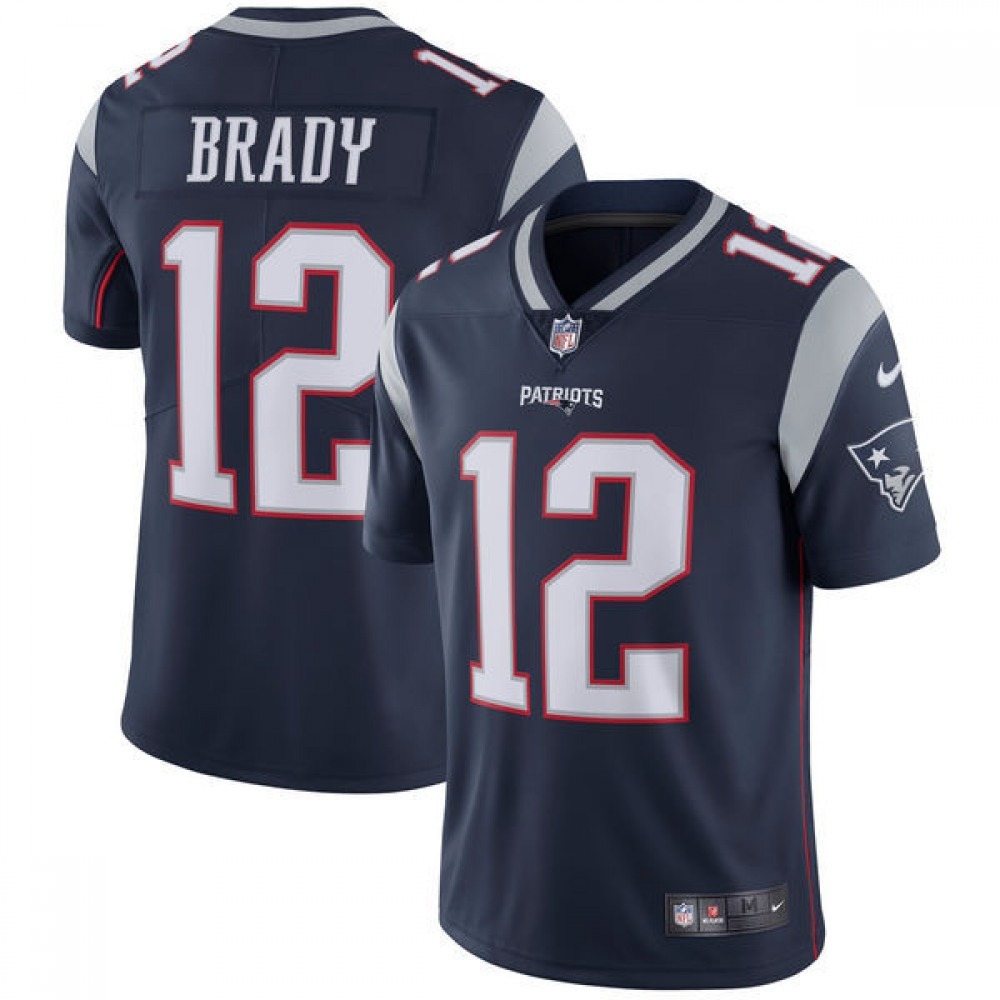 Youth New England Patriots #12 Tom Brady  Navy Vapor Untouchable Limited Stitched NFL Jersey